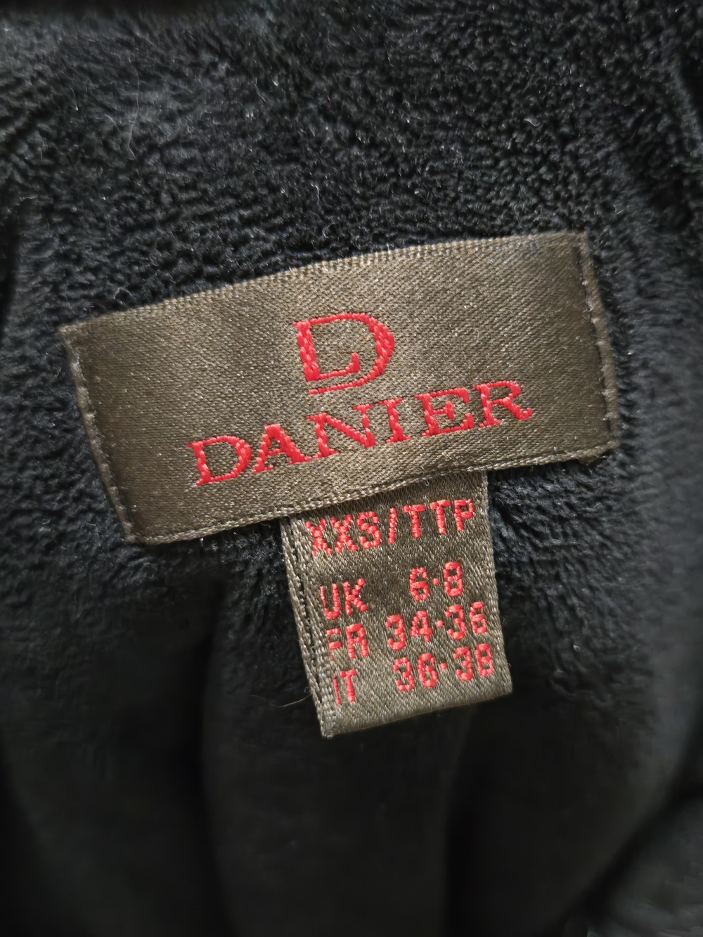 Danier Genuine Leather Hooded Coat Thermolite Insulated Black Mid-Length XXS - Picture 14 of 14